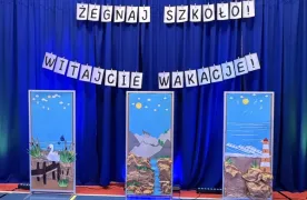 Dekoracja sali gimnastycznej na uroczystość zakończenia roku szkolnego