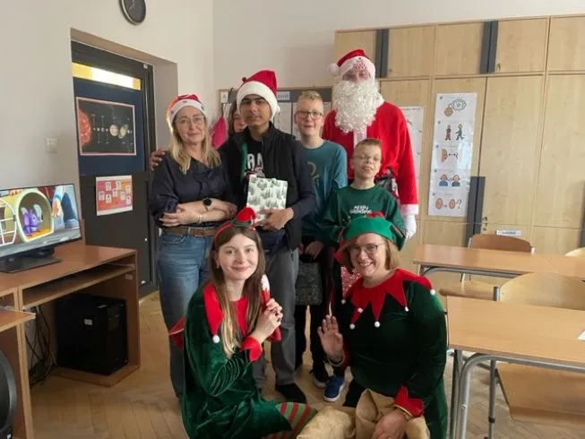 Wizyta Mikołaja w kl.6d