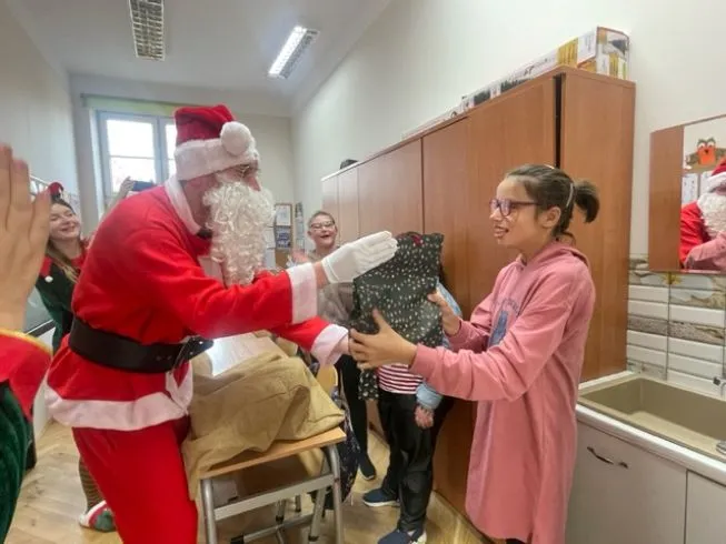 Wizyta Mikołaja w kl.6b