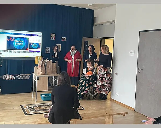 Wspólne chwile po przedstawieniu.