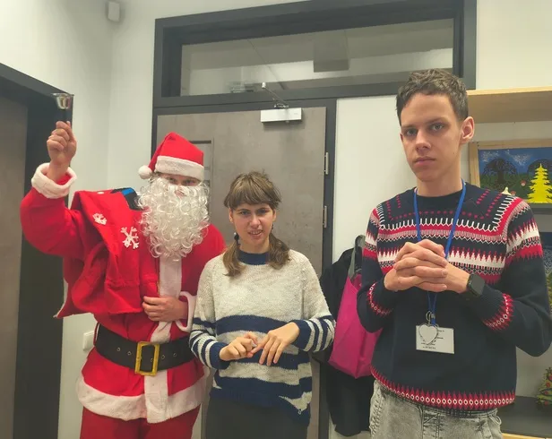 Wspólne zdjęcie z Mikołajem